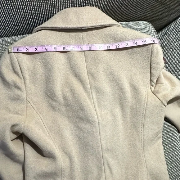 Calvin Klein Wool Polyester Cashmere Blend Tan Camel Coat Jacket - Picture 11 of 16